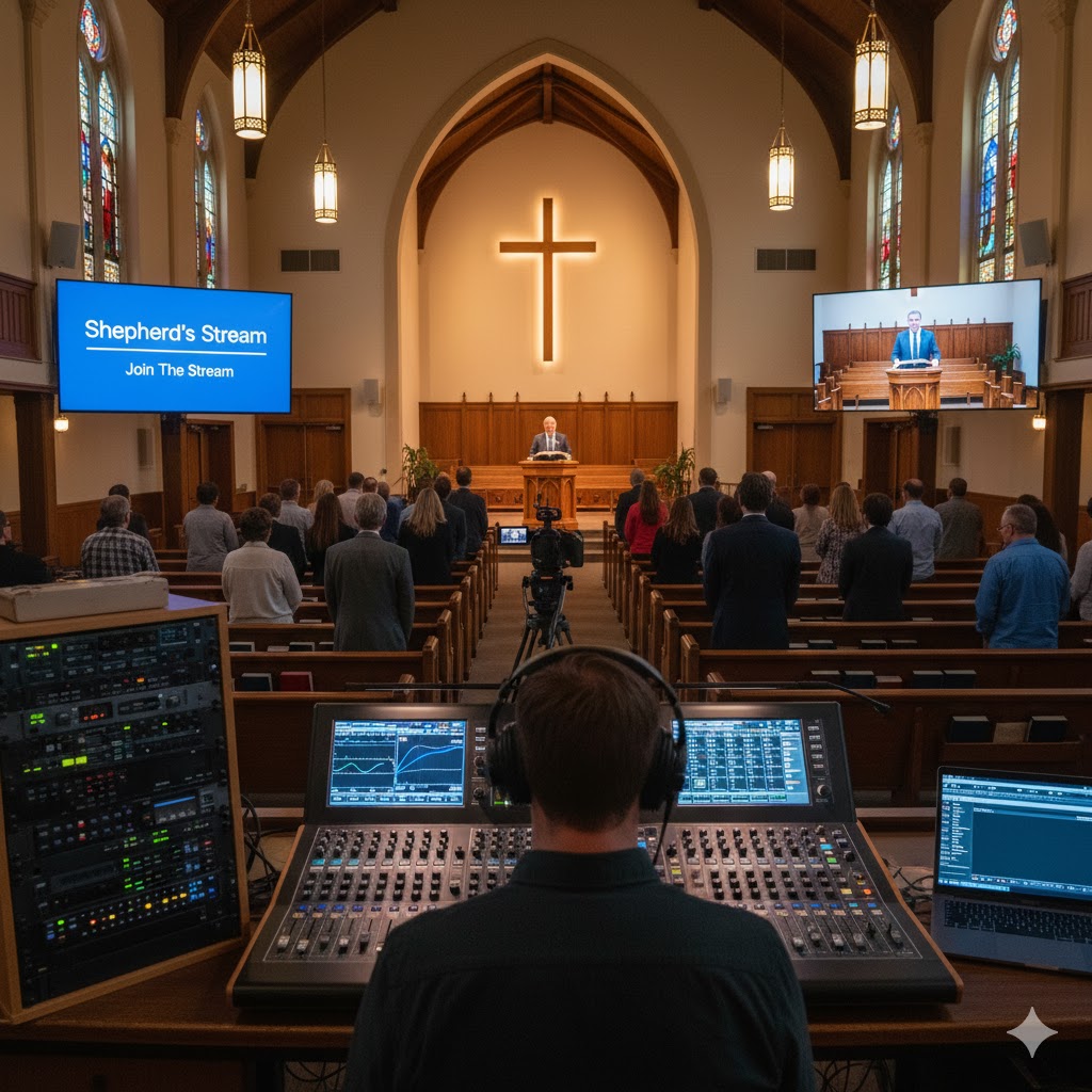 Sermon Stream by Shepherd's Stream - High Speed WebRTC Church Streaming